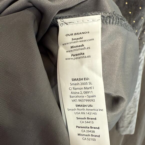 NWT Smash! Okaina Grey Velvet Wrap‎ Dress Gold Dots Velvetcore Women's Small - Picture 9 of 16